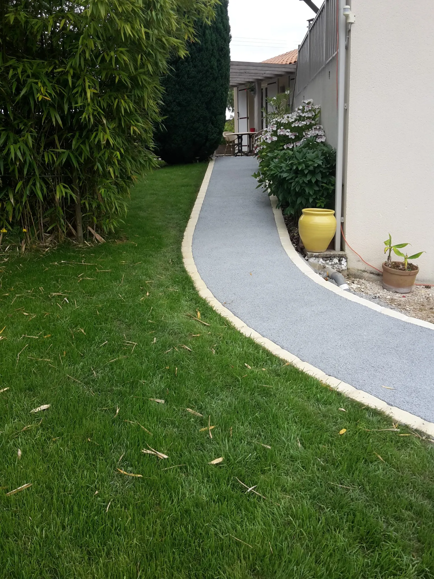 chemin pieton beton poreux 1
