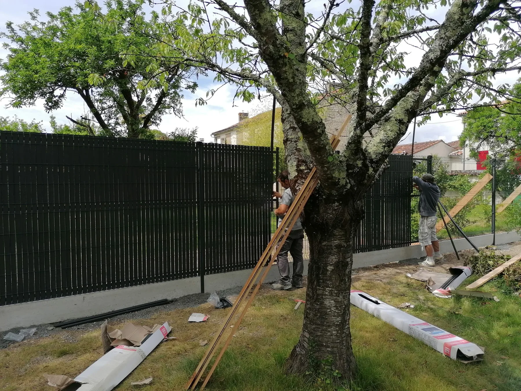 Pose de clôture — photo 3