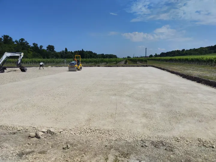 Chantier de travaux publics à Cognac — Vinsonneau TP
